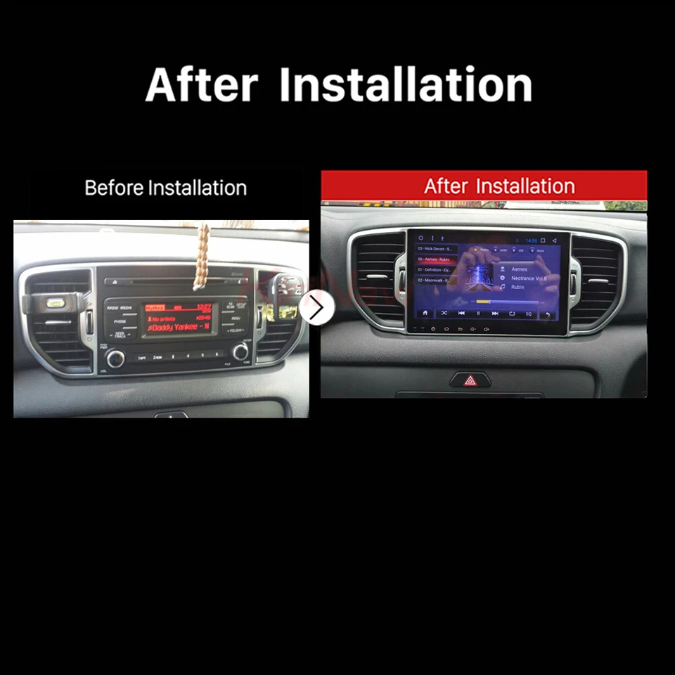 Sale KiriNavi Octa Core Android 7.1 Car DVD GPS Player For Kia Sportage Multimedia Player Audio Stereo Radio GPS Navigation RDS BT 4G 1