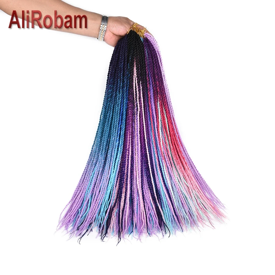 twist braid colorful096