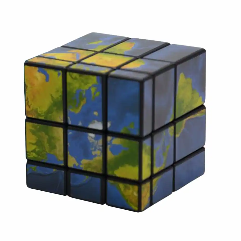 3x3x3 зеркало блоки карта Стикеры волшебный куб, головоломка, Скорость куб 57 мм - изображение