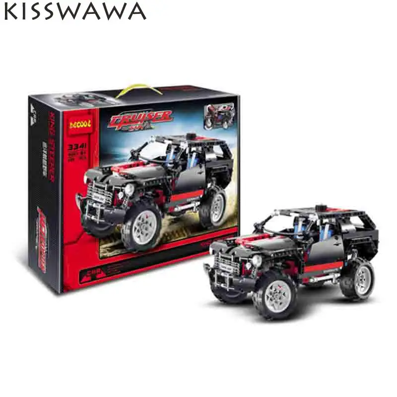 KISSWAWA Decool 3341 Транспорта Cruiser Внедорожник 589 шт. Гоночный Автомобиль Модели Building Block