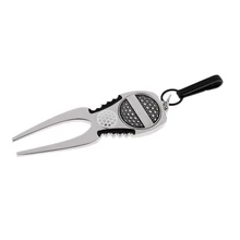 Многофункциональный магнитный шаровой знак из цинкового сплава, инструмент для гольфа с зажимом для сумки для гольфа, тележки