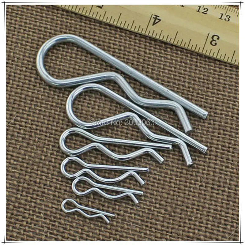 uxcell 3mm x 30mm Zinc-Plating Steel Spring Cotter Clip Pin R Shape Hardware 50 Pcs uxcell 3mm x 30mm Zinc-Plating Steel Spring Cotter Clip Pin R Shape Hardware 50 Pcs
