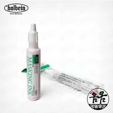 Holbein акварельные медиа маскирующие чернила белая жидкость шприцев розовый гель бутылка, игольчатая трубка цвет воды белая жидкость