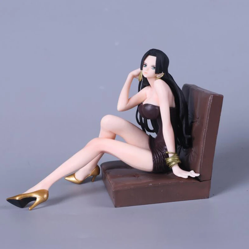 

Boa Hancock 10cm model One Piece Anime figure collection sitting version dolls PVC toys figures Christmas gift