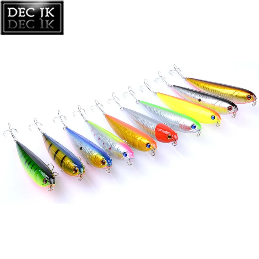 Topwater Plastic Hard Sea Fishing Lure Peche Fake Floating Pencil Artificial Bait Lot For Trout Saltwater Fishing Lures Tackle (7)