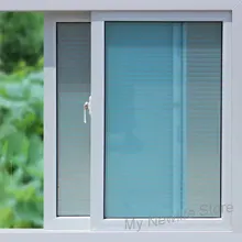 Уединение окна flim наклейка синяя имитация жалюзи стекло наклейка матовый непрозрачный ванная комната балкон раздвижные двери домашний декор 80*200 см