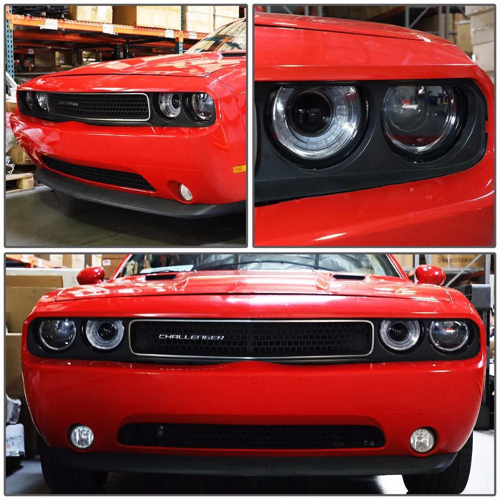 Передняя фара для Dodge Challenger 2009 2010 2011 2012 2013 светодиодный фары проектор дальнего света парковка противотуманная фара