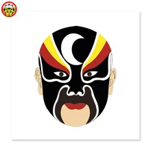 Цифровая масляная живопись Facebook китайская антикварная Пекинская оперная маска