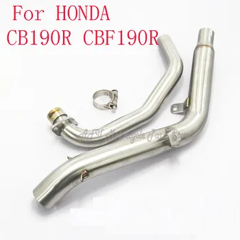 

Motorcycle Exhaust Stainless Steel Exhaust Pipe Slip On Front Pipe For HONDA CB190R CBF190R