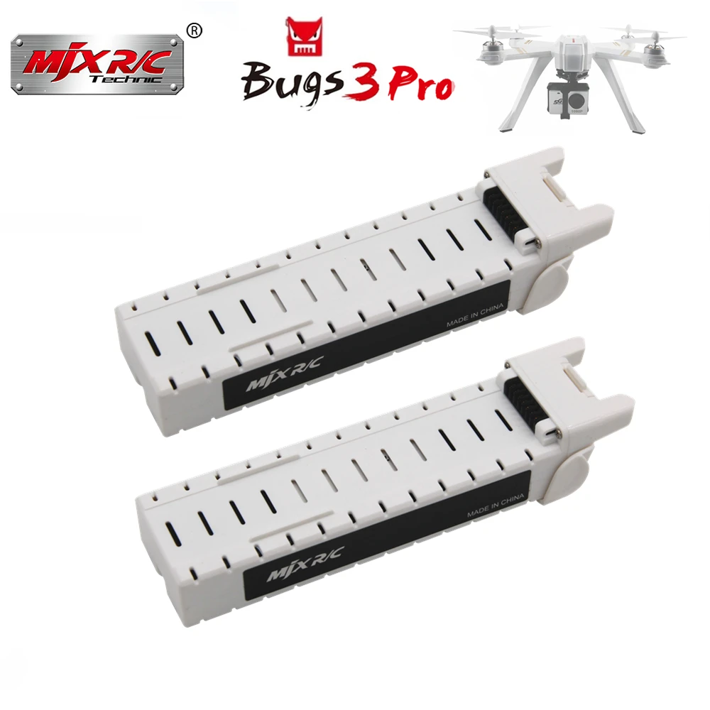 

2PCS 7.4V 2800mah Battery for MJX Bugs 3 PRO B3PRO Brushless Four-axis Aircraft Accessories Remote Control Drone Lithium Battery