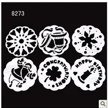 6 шт./компл. торт трафареты, торт узор