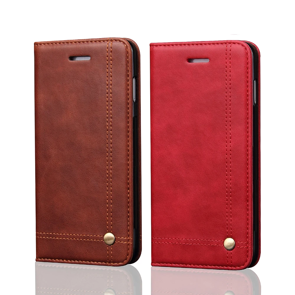 

New Vintage Leather Cover For Samsung S9 S9 PLUS S8 S8PLUS Wallet Luxury Card Pocket Stand Magnet Book Cover Casual Phone Cases