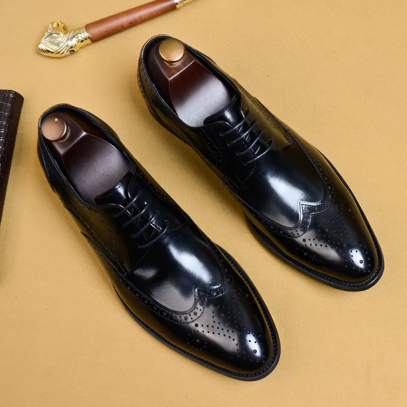 Qyfcioufu 2019 novos homens vestido sapatos de