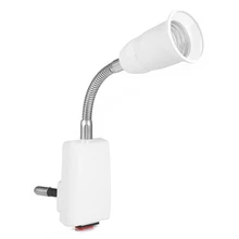 E27 20 см AC 100-240 V гибкий держатель лампы держатель для лампы осветительного прибора белый гибкие полосы света конвертер на переключатель включения/выключения разъем адаптера CN вилка