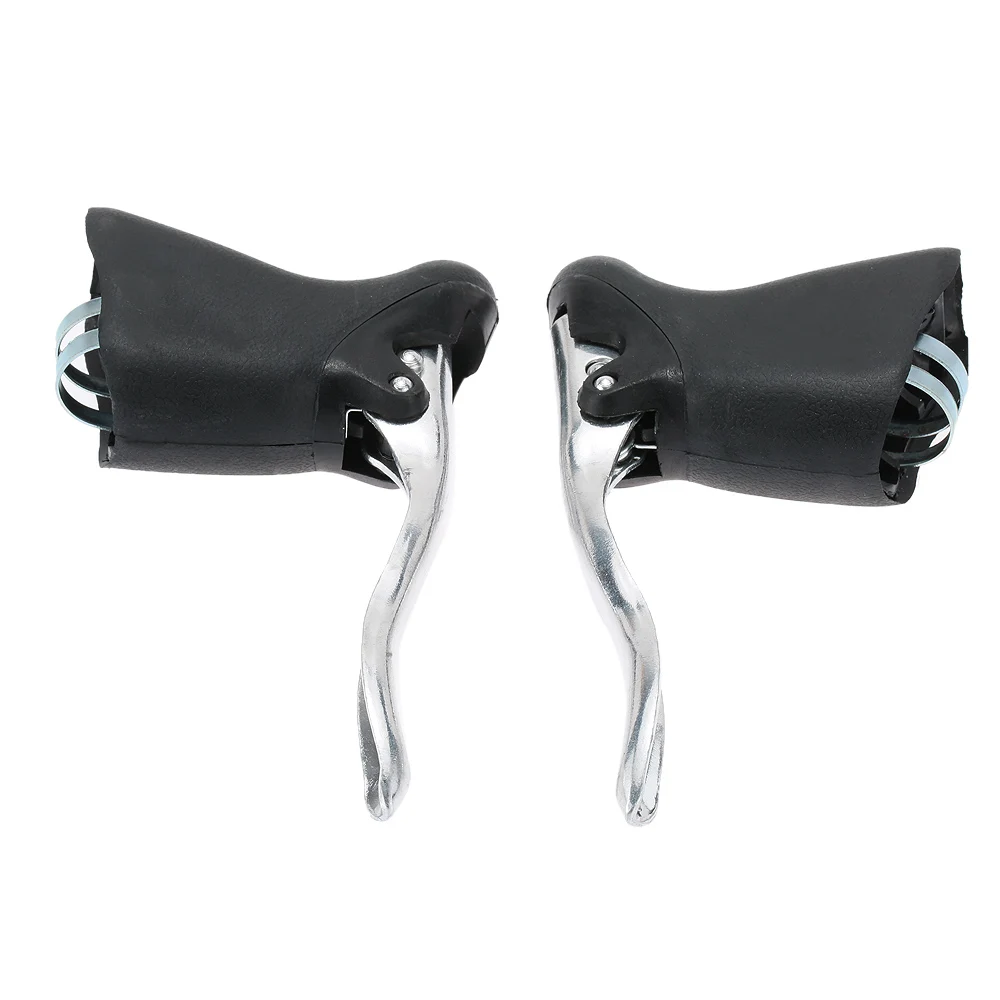 1Pair Road Bicycle Bike Front Rear Brake Levers Aluminum Alloy Drop