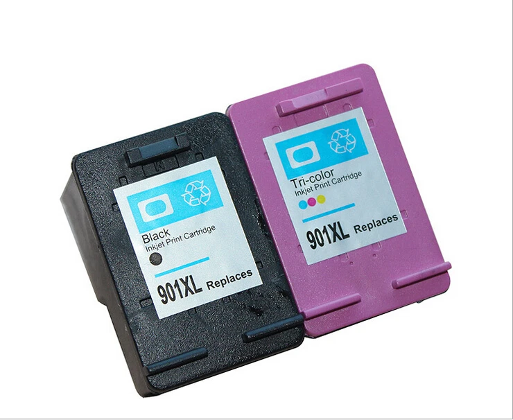 hisaint Wholesales Remanufactured for HP 901 XL ink cartridge for HP OEM CC654AC CC655AC-in Ink