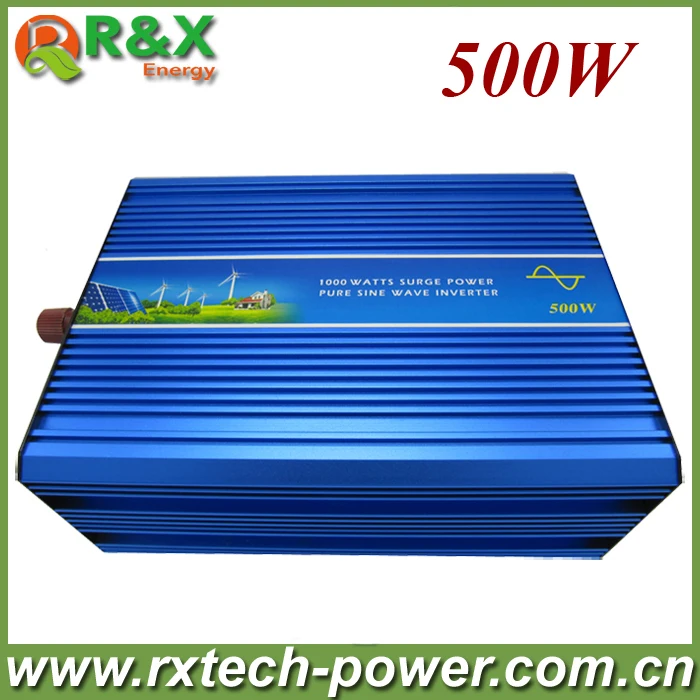 

500w off grid pure sine wave inverter, 12V/24V DC to 100/110/120/220/230/240VAC wind inverter. 2 years warranty.