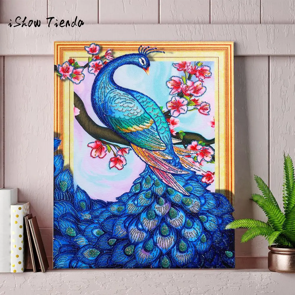 

Special Shaped Diamond Painting Butterfly peacock owl DIY 5D Partial Drill Cross Stitch Kits Crystal Rhinestone Embroidery Arts