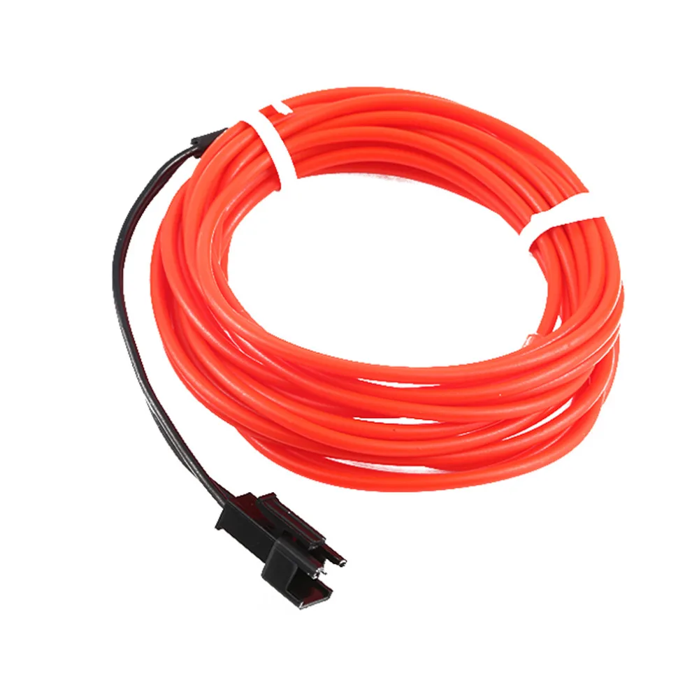 

Cimiva High Quality 1M Colorful Flexible EL Wire Tube Rope Neon Light Glow Car Party Decor Free Shipping