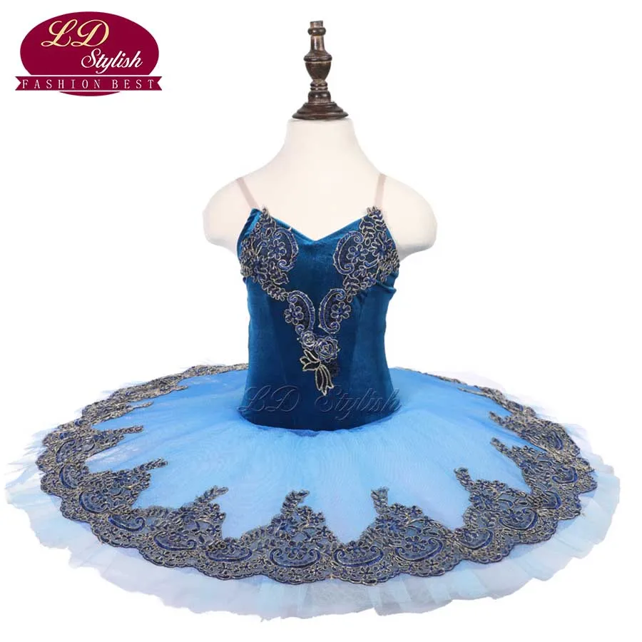 

Girls Royal Blue Ballet Tutu The Nutcracker Performance Stage Wear Kids Ballet Dance Competition Costumes Women Ballet Skirt