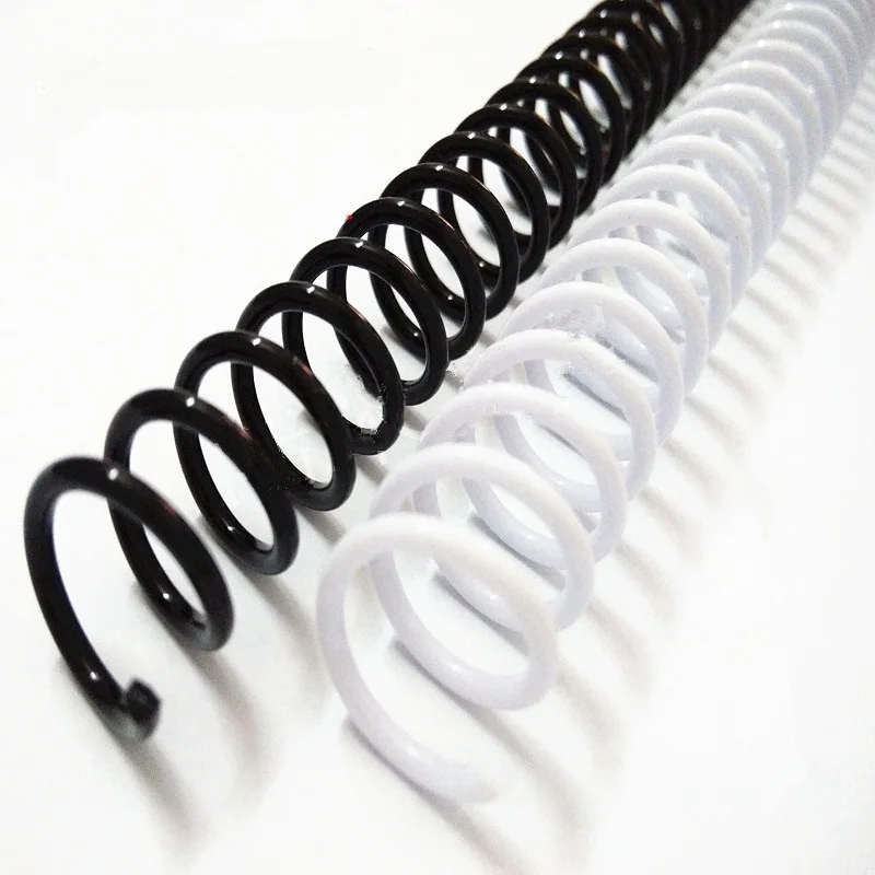 A4 46 Hole Loose-leaf Plastic Binding Ring Single Coil Spring Spiral Rubber Ring Punch for Notebook School Office Supplies plastic binding rings loose leaf binding coil notebook accessories book binding supplies plastic binding coil
