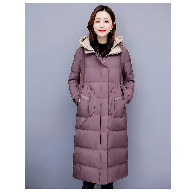 

Parka Women Winter Coats 2018 fashion Long Cotton Casual Hooded Thick Warm Parkas Jacket Outwear Parkas