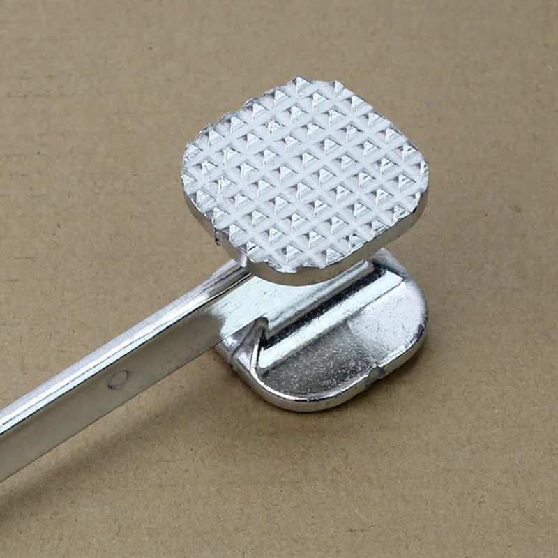 Дешевый Говядина стейк свинина сыпучее мясо молоток Tenderizer Pounder Tnder ударные две стороны Кухня DIY пособия по кулинарии инструменты