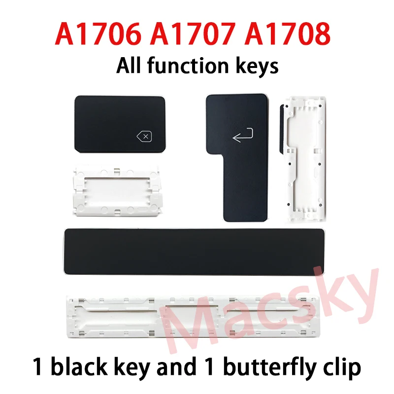

Original 13" A1706 Keyboard Replacement Keycap For MacBook Pro 15" A1707/A1708 Key UK/RU//FR/SP/TR Keycap with Butterfly Clip