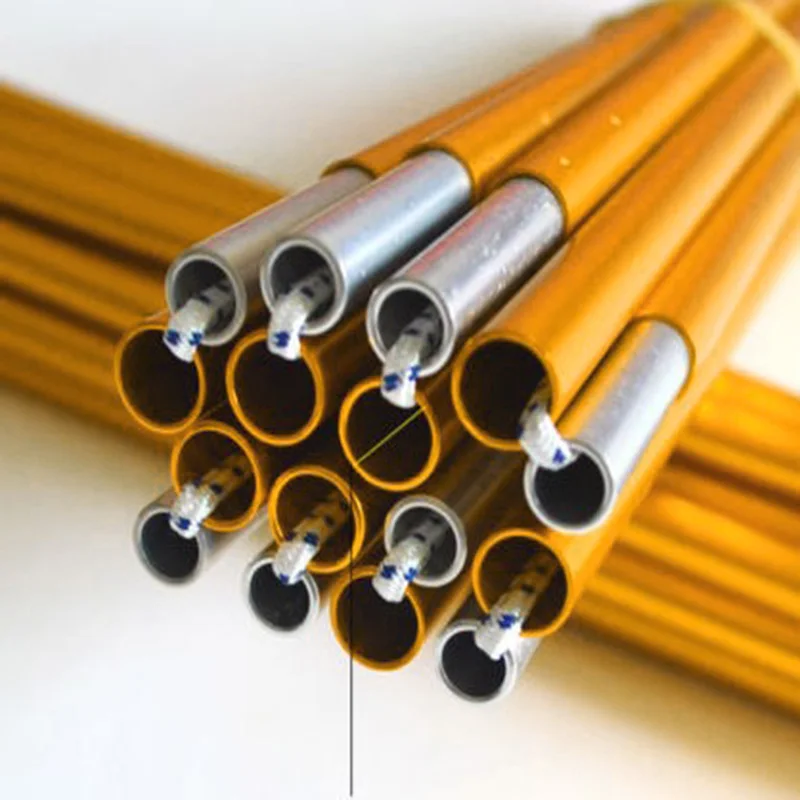 

2pcs Tent Poles Adjustable Aluminum Alloy Outdoor Camping Tent Tarp Rod Replacement Poles DC120