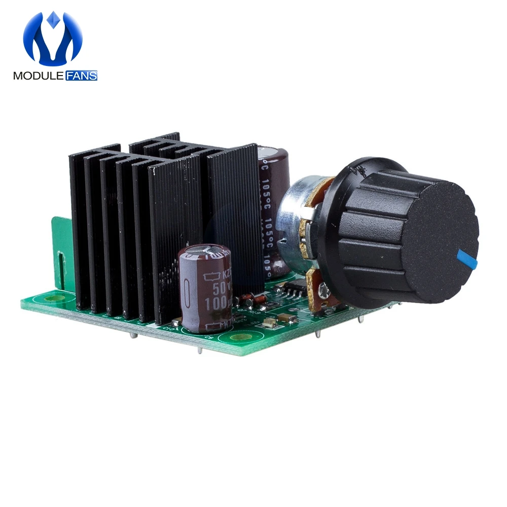 DC 12V 40V 10A PWM Motor Speed Control Switch Controller Volt Regulator Dimmer 32V Auto Governor 