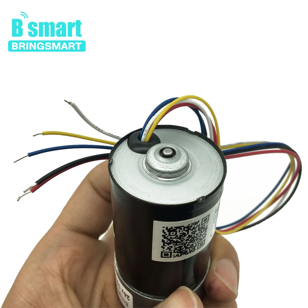 

BringSmart DC Micro Electric Motor Speed Control High Speed 12V 24V High Torque Reduction Brushless BLDC Gear Motor JGB37-3650