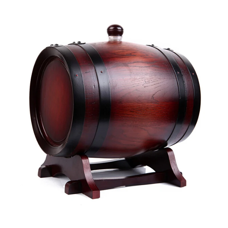 10L Oak Barrel Red Wine Barrel Liquor Storing Wine Bladder Chrismas