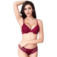 OranriTing/женский кружевной бюстгальтер и трусики, комплект сексуального белья, регулируемый бюстгальтер пуш-ап, нижнее белье, сексуальное нижнее белье ABC Cup, нижнее белье