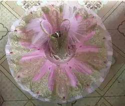 6 цветов балетная пачка взрослый Лебединое озеро костюм балетный балетное трико для женщин креп дети партии катание платье