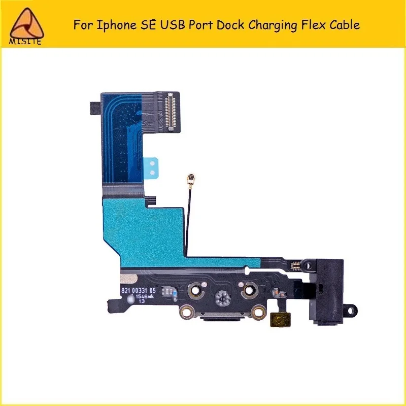10PCS Lot High Quality Charging flex cable for iphone SE dock connector USB Port Audio Jack Headphone Flex Cable for iphone 5SE