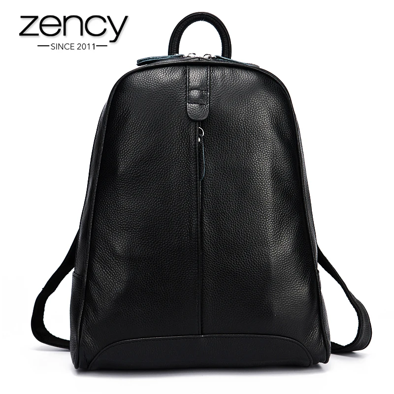 New 2017 100 Real Soft Genuine Leather Women font b Backpack b font Woman Korean Style