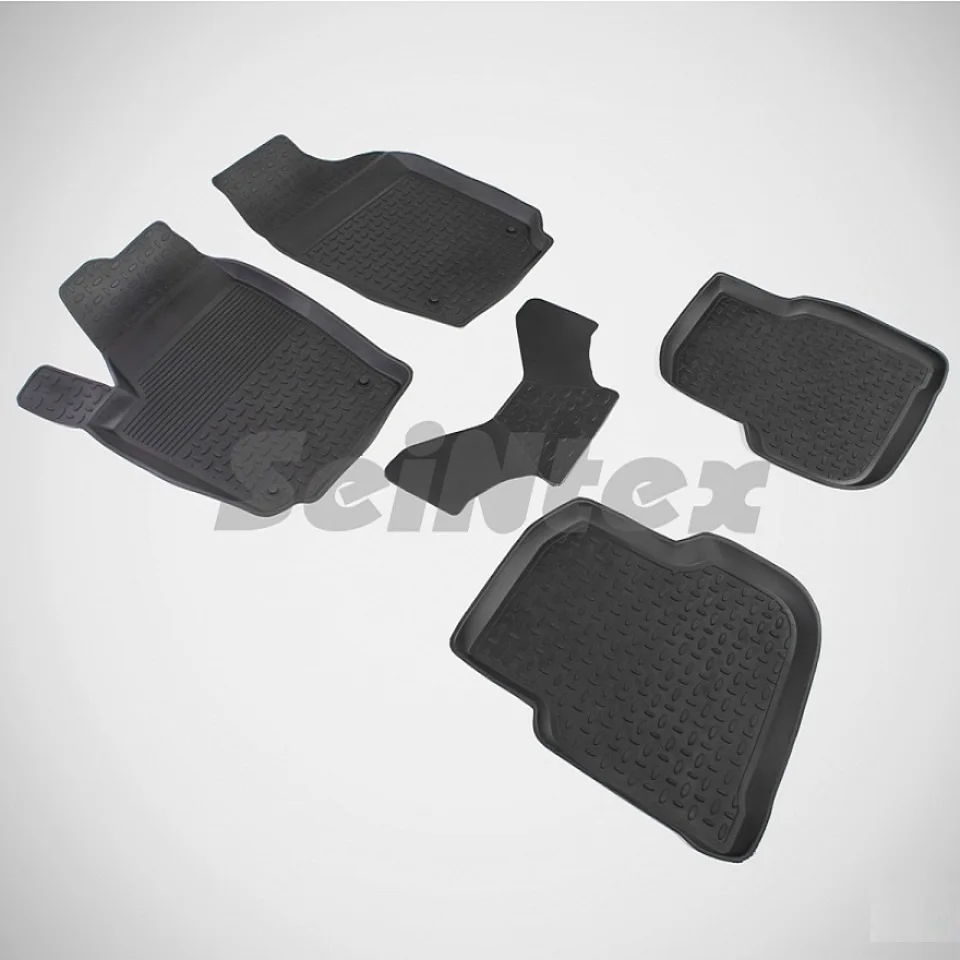 Для Volkswagen Polo SEDAN 2010 2020 Резиновые коврики в салон 5 шт./компл. [Seintex 82371]|rubber floor mat|floor