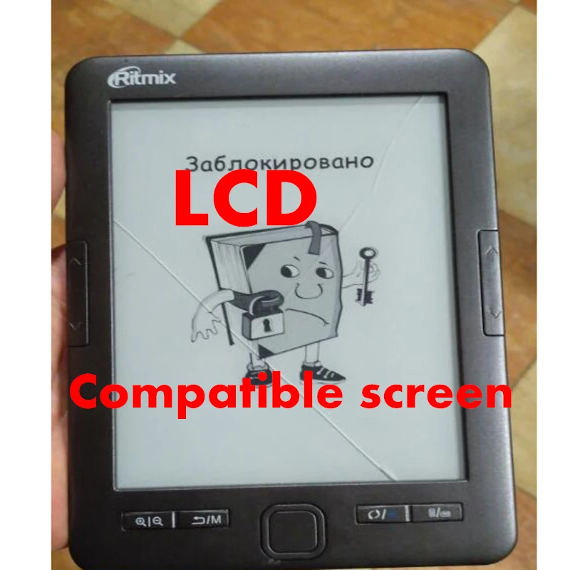 6 inch Compatible screen 1024 758 With backlight for Ritmix RBK 675FL Ebook Reader display