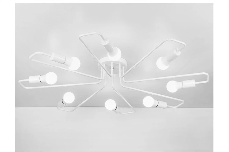 Vintage Chandelier Ceiling Lamp E27 LED Lamparas De Techo Retro Industrial Home Decor Luminaria 17