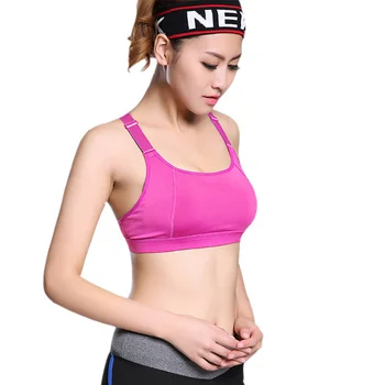 

Women Yoga Sports Bra Fitness Running Gym Push Up Bra Vest Top Padded Bra