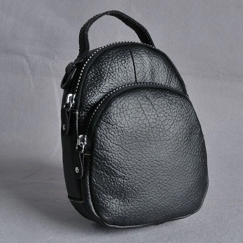 Ретро Натуральная кожа сумка на плечо Женская Повседневная модная женская сумка дизайнерские сумки через плечо брендовые известные роскошные сумки bolso - Цвет: Черный