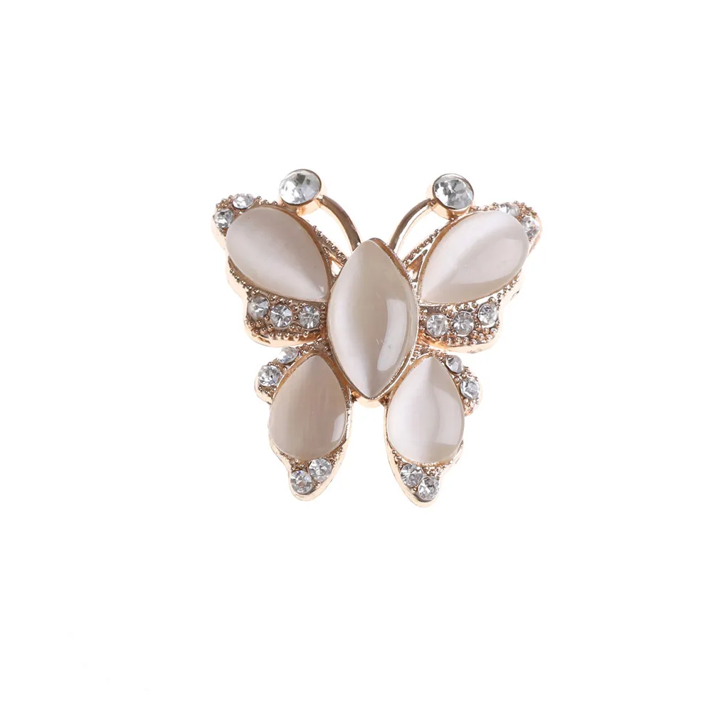 1PCS Butterfly Shape Rhinestone Clip Shoes Heels Decorations For Women Retro Crystal Clip For Bag Dress Hat Shoes Accessories