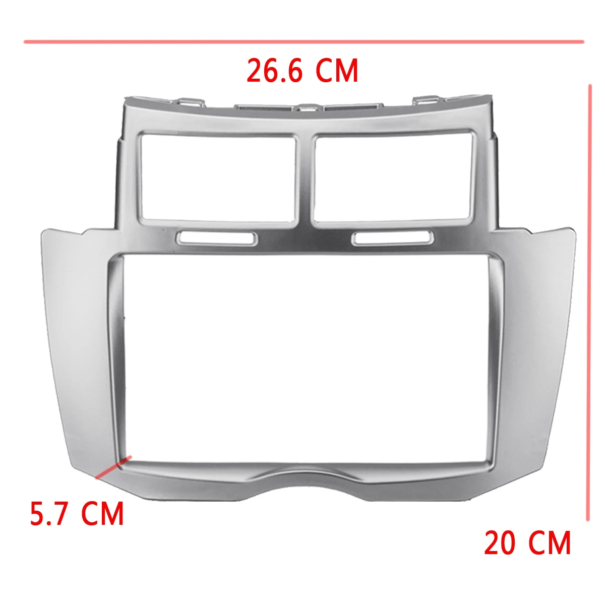 Автомобильная стерео рамка Fascias отделка 2 Din автомобиля для Toyota Yaris Vitz Platz 2005 2006 2007 2008 2009-2011 крышка отделка комплект 178*100 мм панель