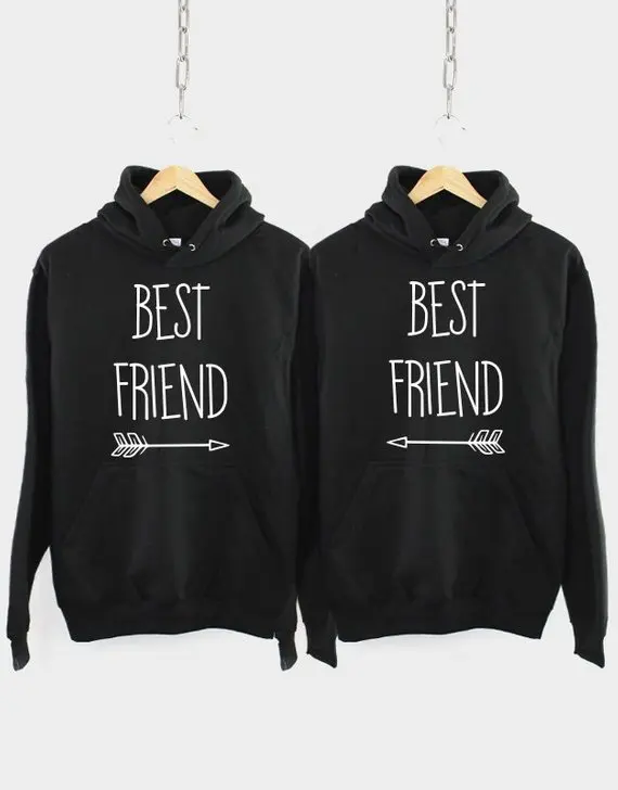 Sugarbaby Matching Best Friends Hoodies Best Friend Hoodie Gift Set Of 2 Bff Hoodie Long Sleeve Fashion Tumblr Hoodie Drop ship