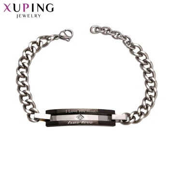 

Xuping Elegant Romantic Engagement Bracelet New Design Charm Jewelry Valentine's Day and New Year's Gift for Men 74802