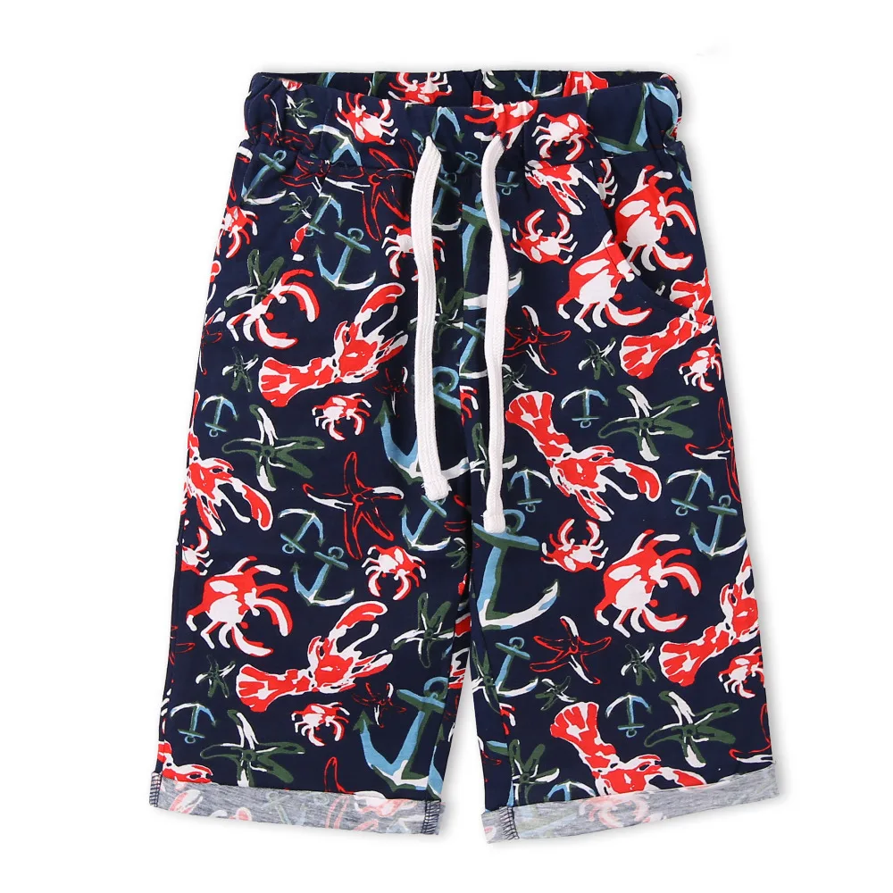 ==> [Free Shipping] Buy Best 2016 Brand New Little boys Premium 100% Cotton Jersey Aloha style super soft printed Surfing Knit Short Online with LOWEST Price | 32633806710