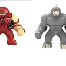 HAO gao Le 200 шт dhl Большая ленивый носорог против juggernaut игрушеччные фигурки Marvel строительные блоки фигурки Кирпичи Игрушки
