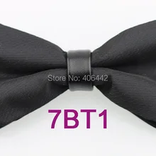 YIBEI Coachella Галстуки взрослых черный галстук-бабочка блестящая кожаная выбора однотонный галстук-бабочка человек дизайн смокинг бабочки с готовым узелком Галстуки