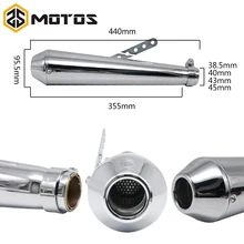 ZS MOTOS Motorcycle motorbike muffler antiqued vintage fashion Electroplating & paint exhaust piper for Harley Davidson exhaust