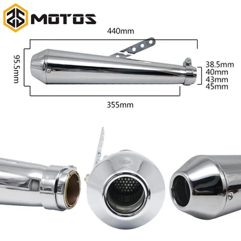 

ZS MOTOS Motorcycle motorbike muffler antiqued vintage fashion Electroplating & paint exhaust piper for Harley Davidson exhaust